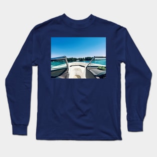 View from the Boat - Lake Norman Summer Day Long Sleeve T-Shirt